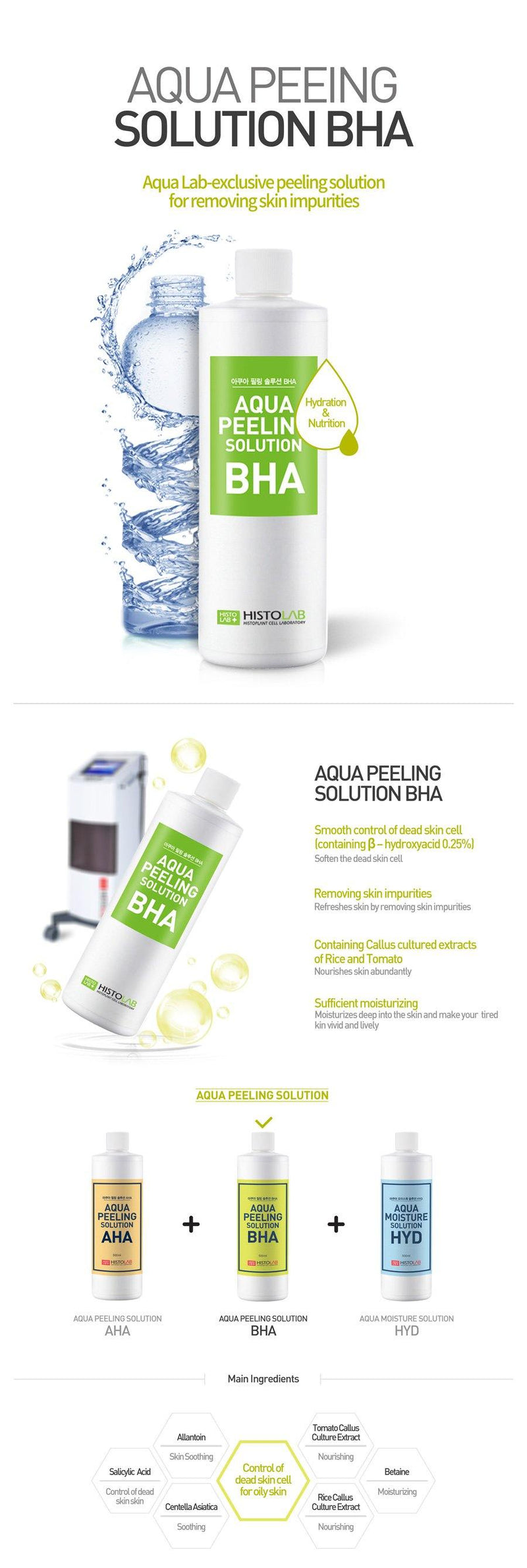 Aqua Peeling Solution BHA - HistoLab Canada